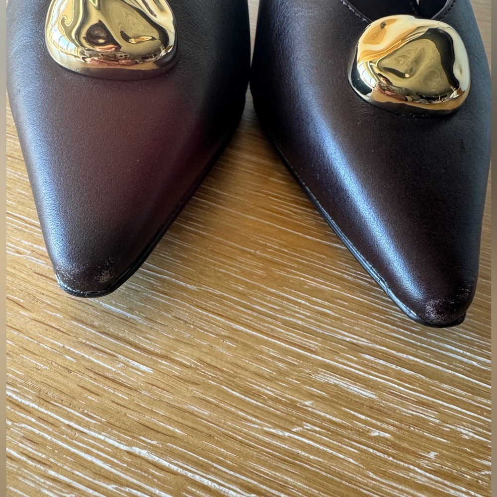 NWOB! MADEWELL The Emilie Slingback Pump Coffee Bean Leather Size 6.5 FLAW🚨 - Picture 10 of 16